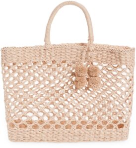 Sunday Morning Straw Tote 